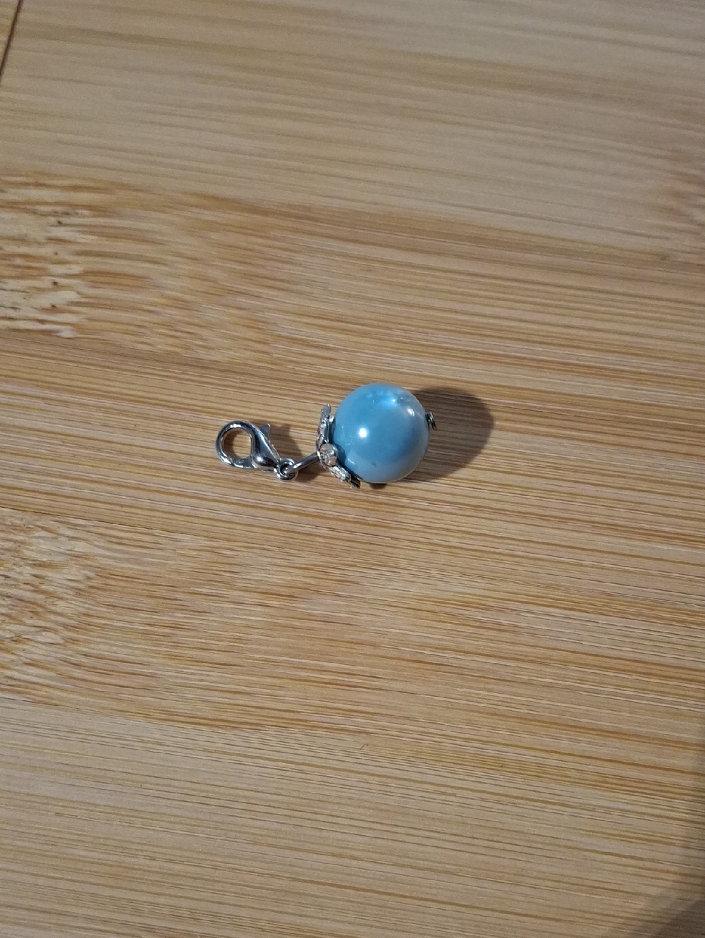 Blue Pearl Dangle For Floating Locket Jewelry